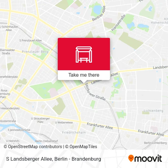 Карта S Landsberger Allee