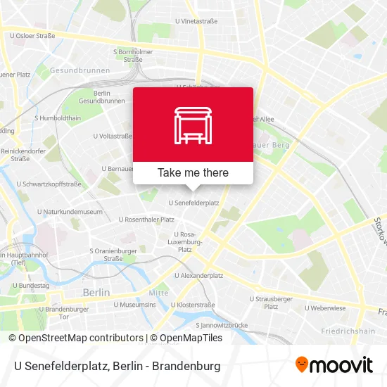 Карта U Senefelderplatz