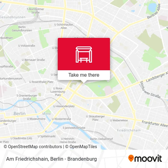 Am Friedrichshain map