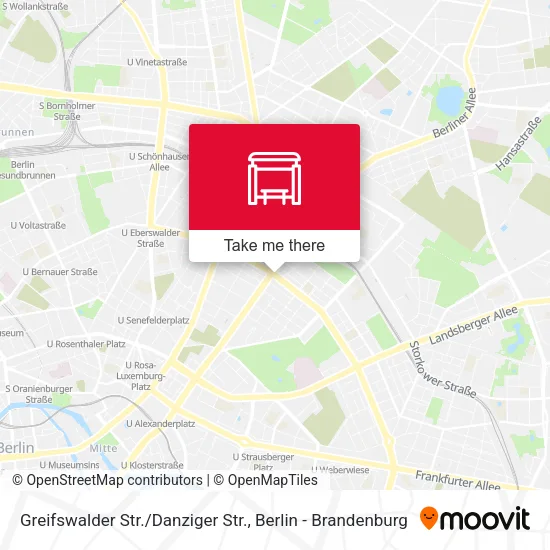 Карта Greifswalder Str. / Danziger Str.