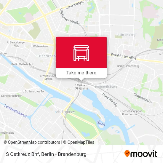 S Ostkreuz Bhf map