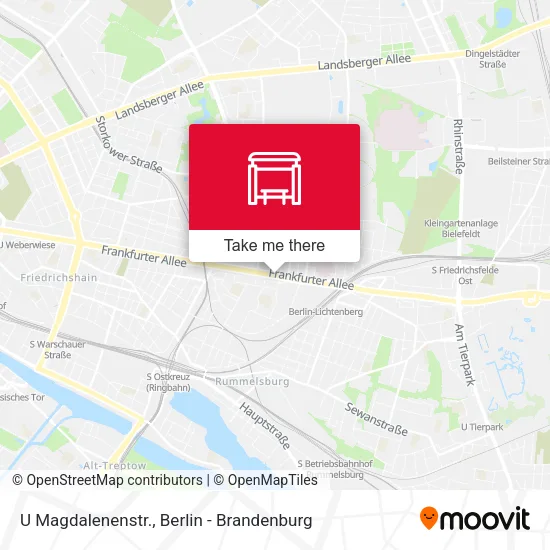 Карта U Magdalenenstr.