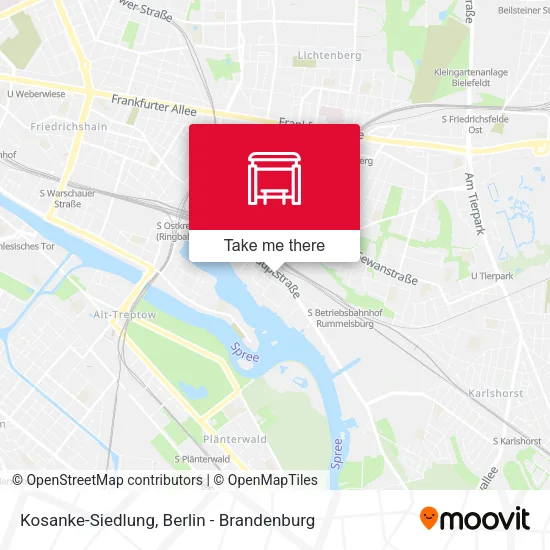 Карта Kosanke-Siedlung