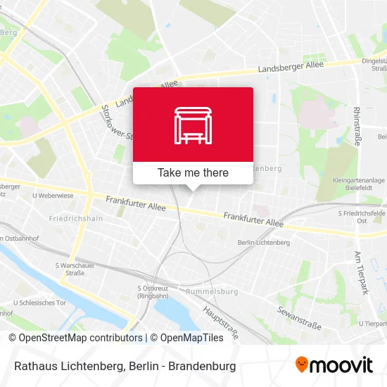 Rathaus Lichtenberg map