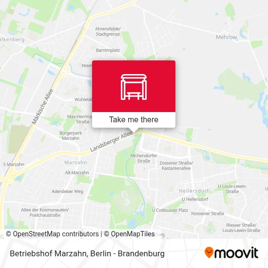 Betriebshof Marzahn map