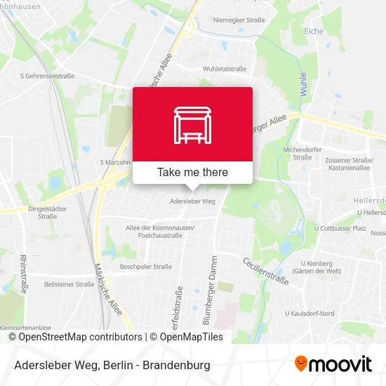 Карта Adersleber Weg
