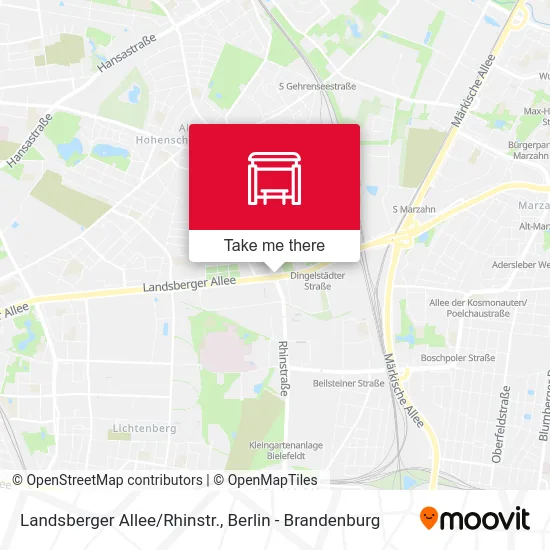 Landsberger Allee/Rhinstr. map