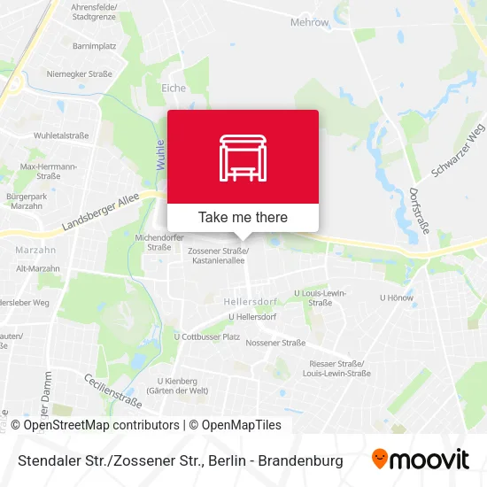 Карта Stendaler Str./Zossener Str.