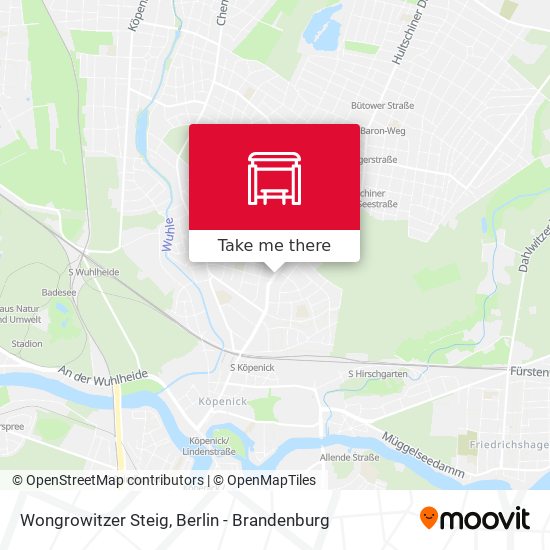Wongrowitzer Steig map