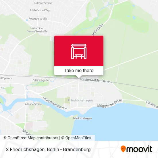 S Friedrichshagen map