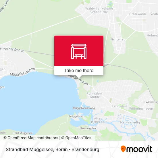 Карта Strandbad Müggelsee