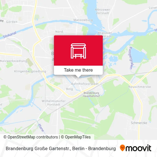 Brandenburg Große Gartenstr. map