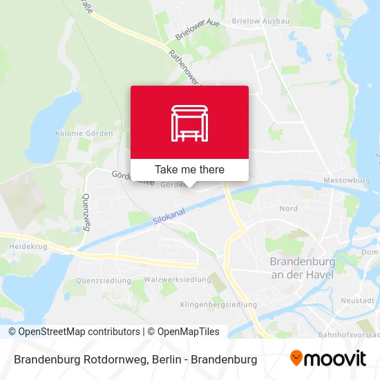 Brandenburg Rotdornweg map