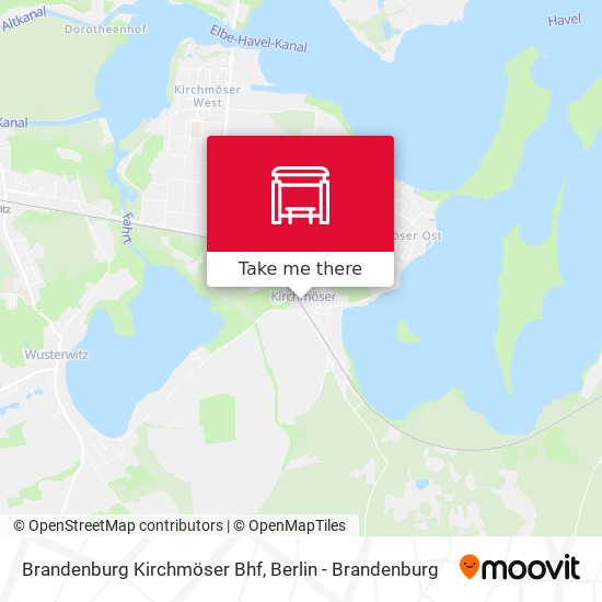 Brandenburg Kirchmöser Bhf map