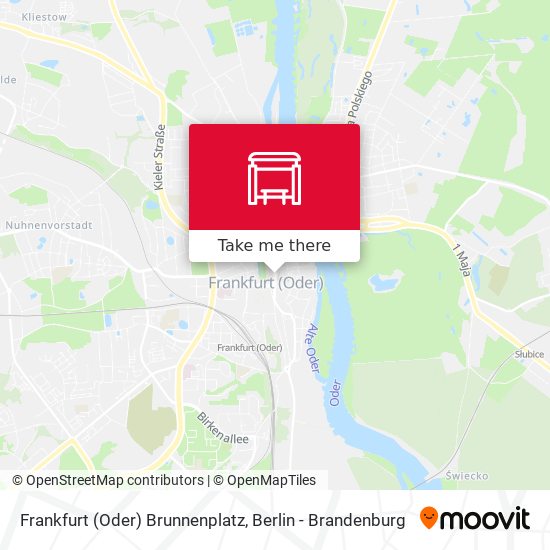 Frankfurt (Oder) Brunnenplatz map