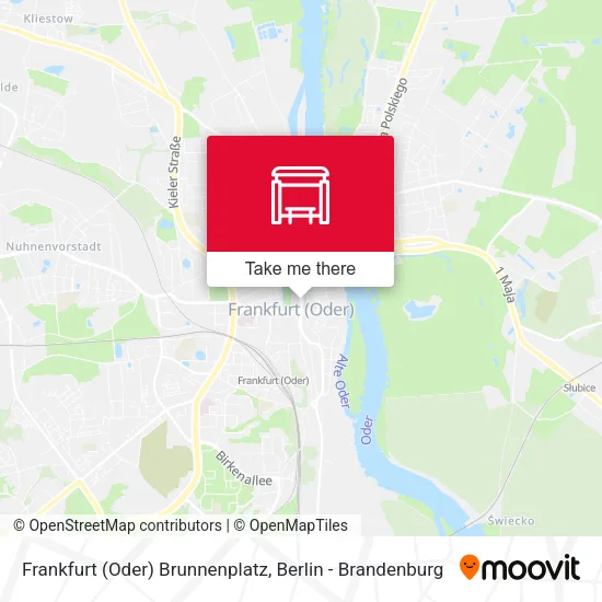 Frankfurt (Oder) Brunnenplatz map
