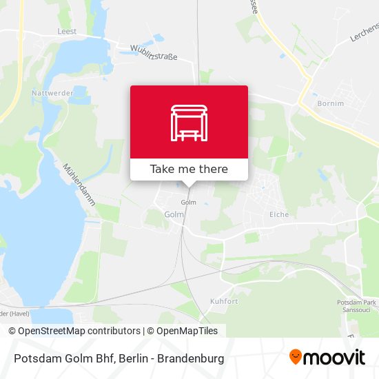 Potsdam Golm Bhf map