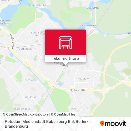 Potsdam Medienstadt Babelsberg Bhf map