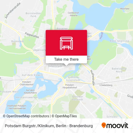 Potsdam Burgstr./Klinikum map