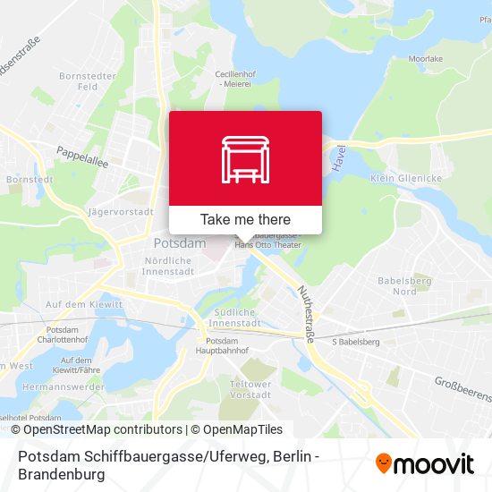 Potsdam Schiffbauergasse / Uferweg map