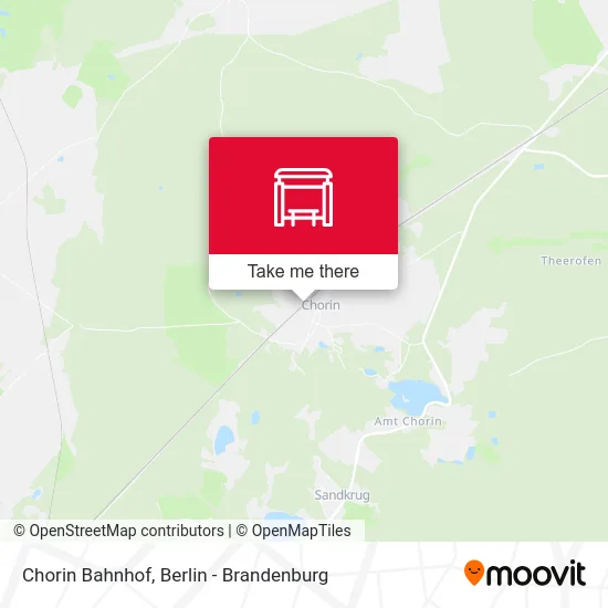 Chorin Bahnhof map