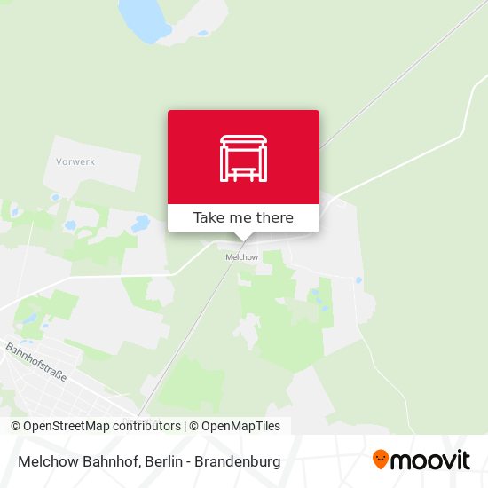 Melchow Bahnhof map