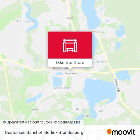 Bestensee Bahnhof map