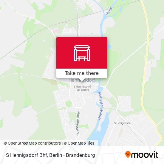 S Hennigsdorf Bhf map