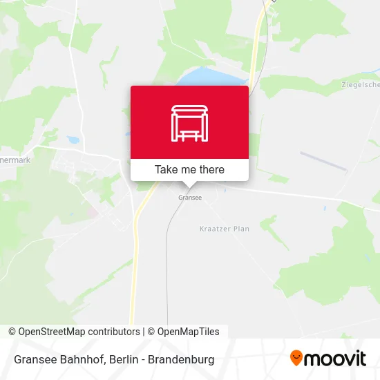 Gransee Bahnhof map