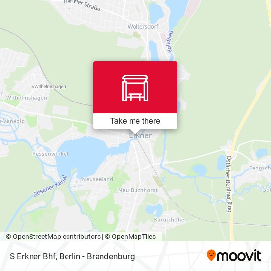 S Erkner Bhf map