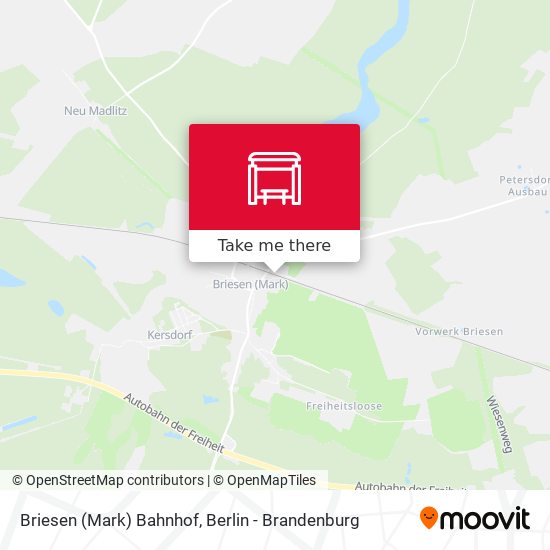 Briesen (Mark) Bahnhof map