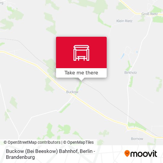 Buckow (Bei Beeskow) Bahnhof map