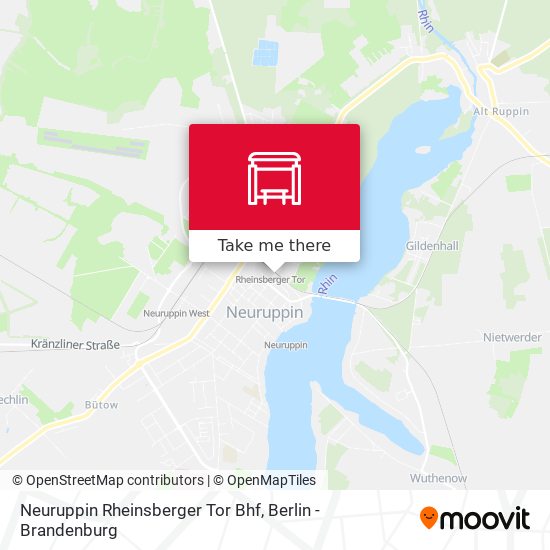 Neuruppin Rheinsberger Tor Bhf map