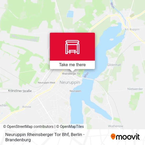 Карта Neuruppin Rheinsberger Tor Bhf