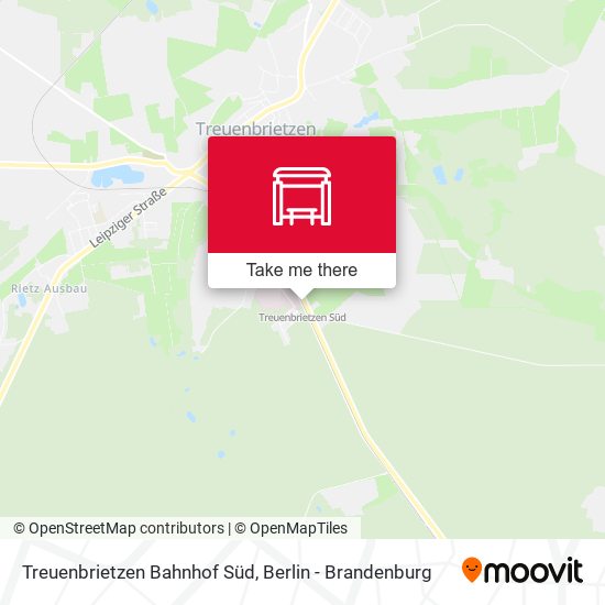 Treuenbrietzen Bahnhof Süd map