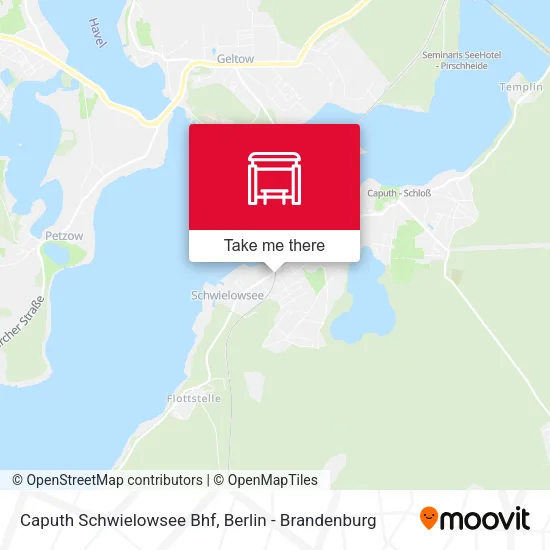 Карта Caputh Schwielowsee Bhf