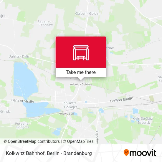 Kolkwitz Bahnhof map