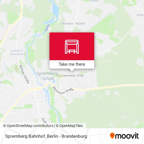 Spremberg Bahnhof map