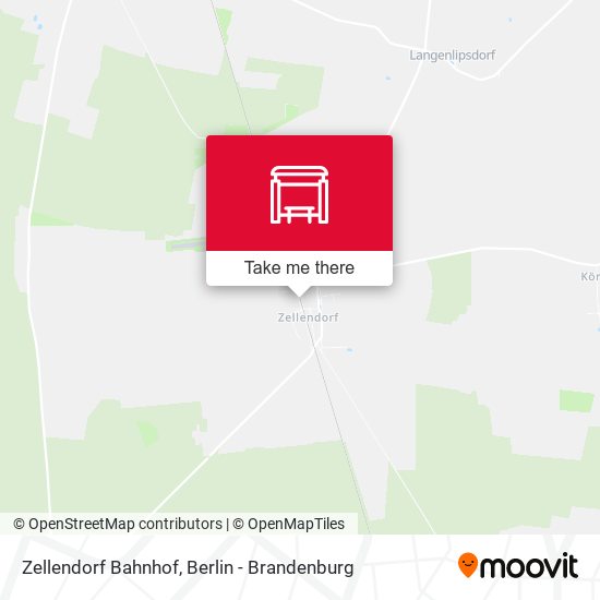 Zellendorf Bahnhof map