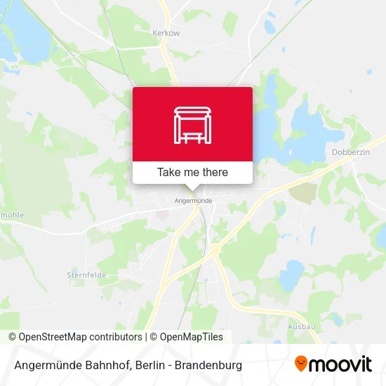 Карта Angermünde Bahnhof