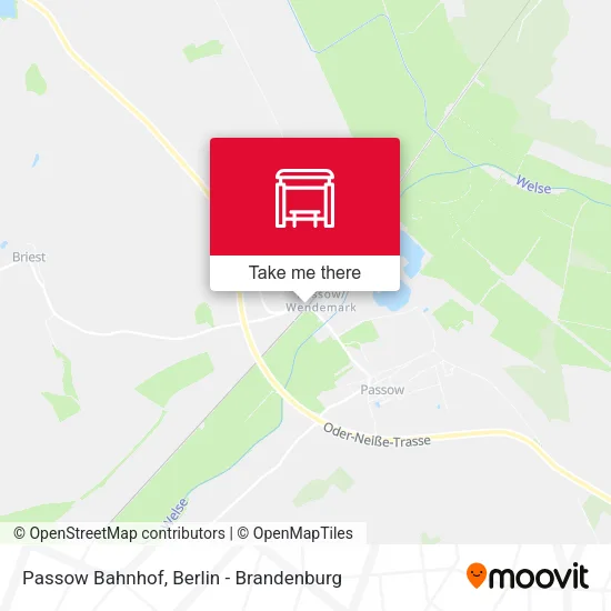 Карта Passow Bahnhof