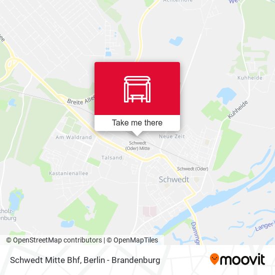 Schwedt Mitte Bhf map