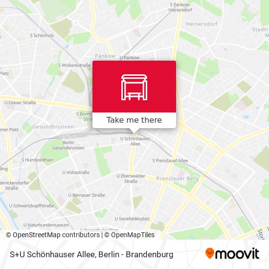 S+U Schönhauser Allee map