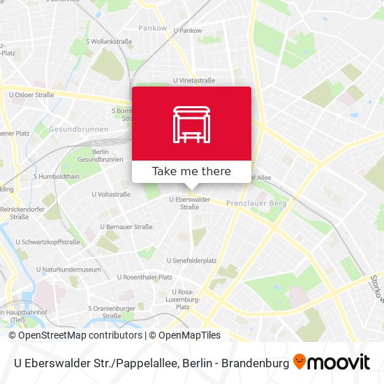 Карта U Eberswalder Str./Pappelallee