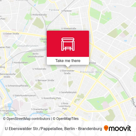 Карта U Eberswalder Str./Pappelallee