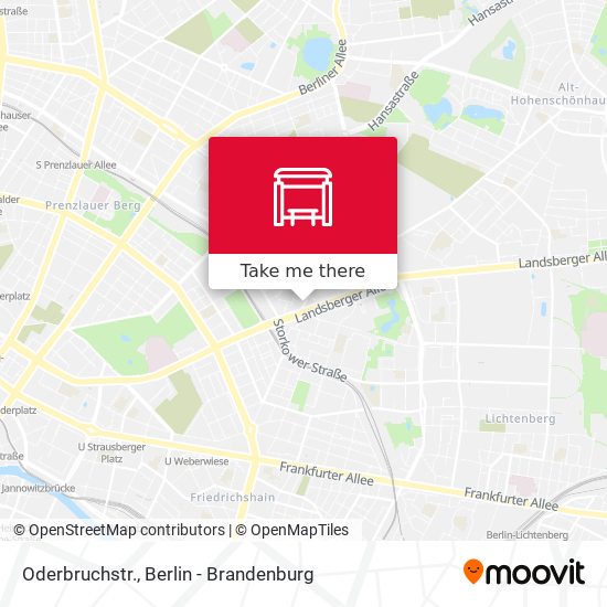Карта Oderbruchstr.