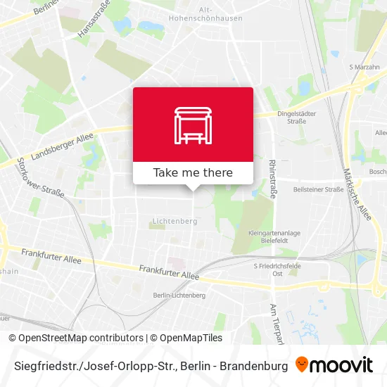 Карта Siegfriedstr. / Josef-Orlopp-Str.