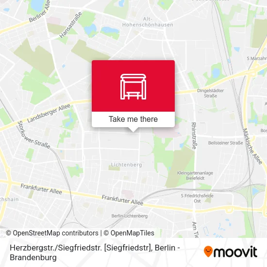 Карта Herzbergstr. / Siegfriedstr. [Siegfriedstr]