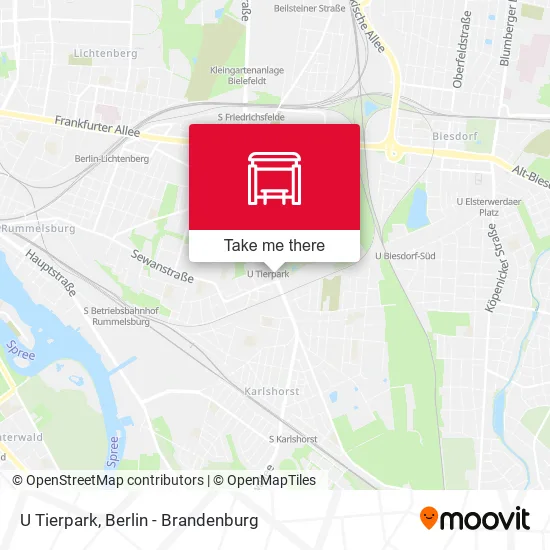 Карта U Tierpark