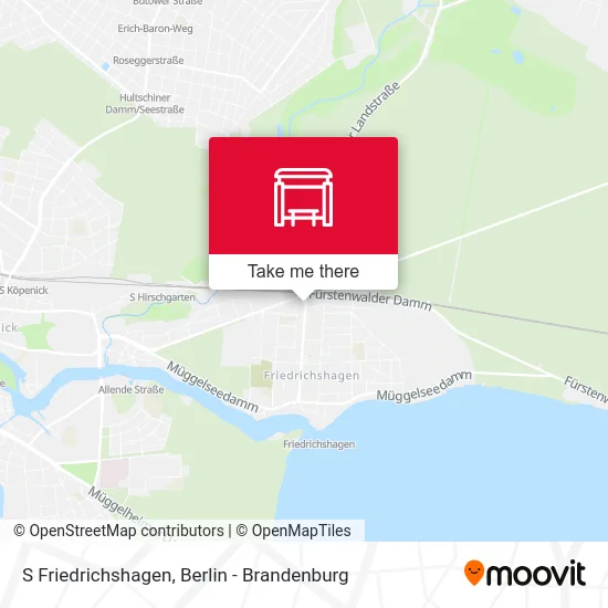 S Friedrichshagen map